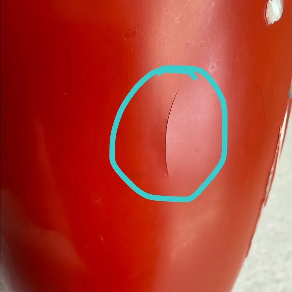 Cinnabar Vase Home Decor Small Red Mother of Pearl Inlay Birds *See Photos